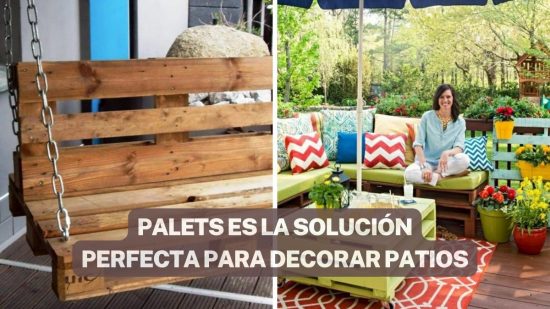 UTILIZA PALETS PARA MEJORAR ESPACIOS AL AIRE LIBRE SIN GASTAR MUCHO