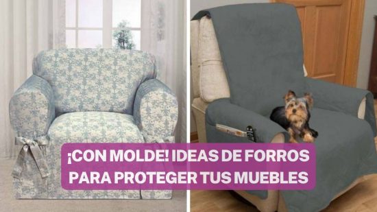 14 IDEAS DE FORROS PARA MUEBLES Y SILLAS CON MOLDE