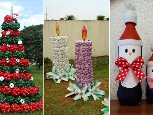 Preciosas Decoraciones Navideñas Con Botellas Plásticas