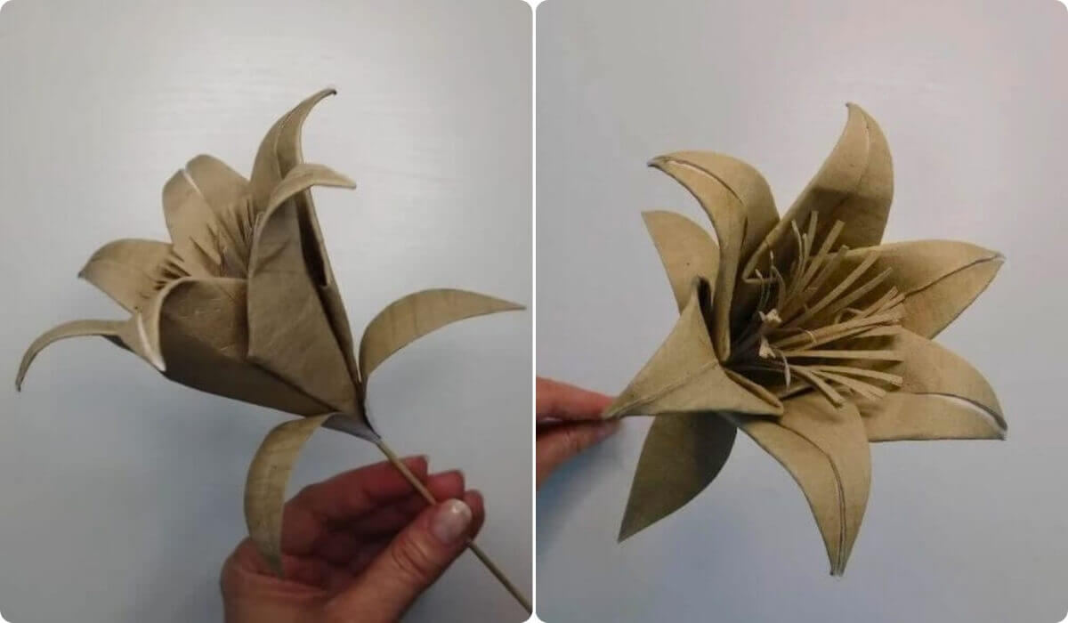 Nunca Pensaste Que Harías Flores Con Rollos De Papel Higiénico