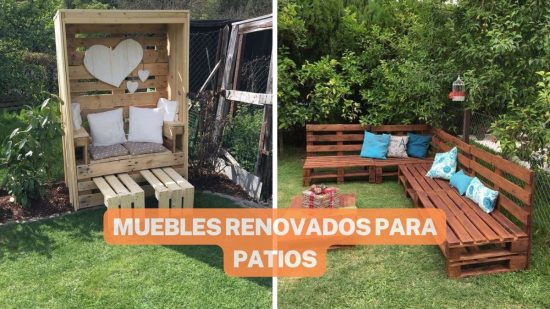 MUEBLES PARA EXTERIORES HECHOS CON RECICLAJE