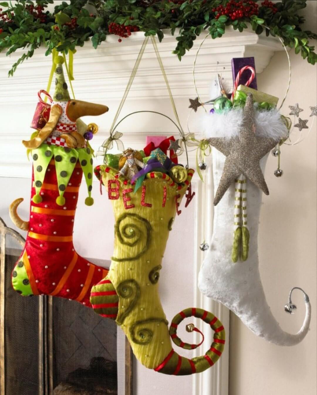 Bellas Botas Navideñas Para Decorar En Estas Navidades