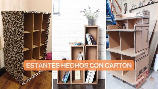17 IDEAS DE ESTANTES HECHOS CON CARTÓN PRÁCTICOS Y MUY ÚTILES