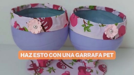 MANUALIDAD ÚTIL PARA EL HOGAR HECHA CON UNA GARRAFA PET