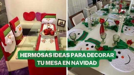 CÓPIATE DE ESTAS BELLAS IDEAS Y DECORA ASÍ TU MESA EN NAVIDAD