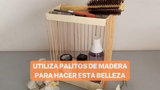 RECICLA Y HAZ ESTA MANUALIDAD UTILIZANDO PALITOS DE MADERA