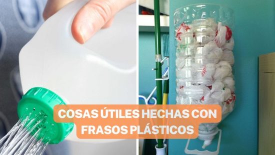 COSAS ÚTILES HECHAS CON FRASCOS PLÁSTICOS QUE PUEDES USAR EN TU HOGAR