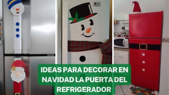 IDEAS NAVIDEÑAS PARA DECORAR LA PUERTA DEL REFRIGERADOR
