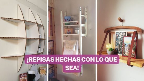 REPISAS QUE PUEDES HACER TÚ MISMA UTILIZANDO LO QUE SEA