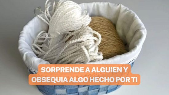 CON CARTÓN Y TELA DE JEANS HAZ UNA HERMOSA CESTA. ¡NADIE LO CREERÁ!