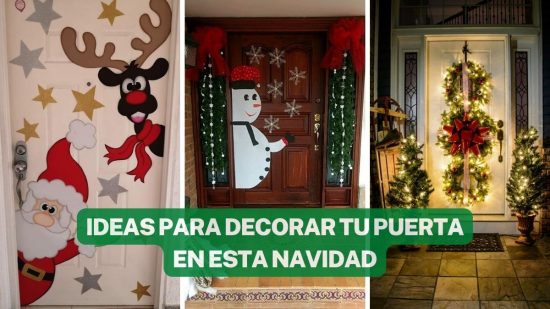 17 IDEAS DE CÓMO DECORAR TU PUERTA PARA ESTAS NAVIDADES
